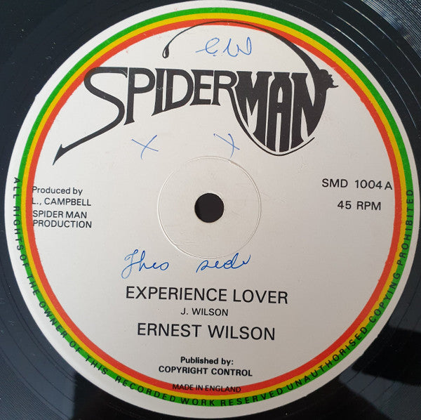 Ernest Wilson : Experience Lover (12", Single)