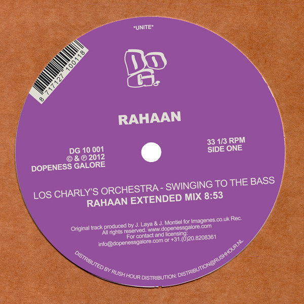 Rahaan Presents Los Charly's Orchestra : Swinging To The Bass (12")