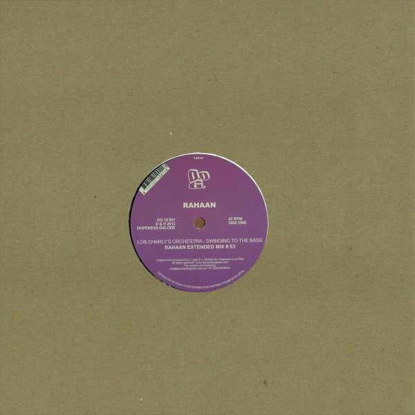 Rahaan Presents Los Charly's Orchestra : Swinging To The Bass (12")