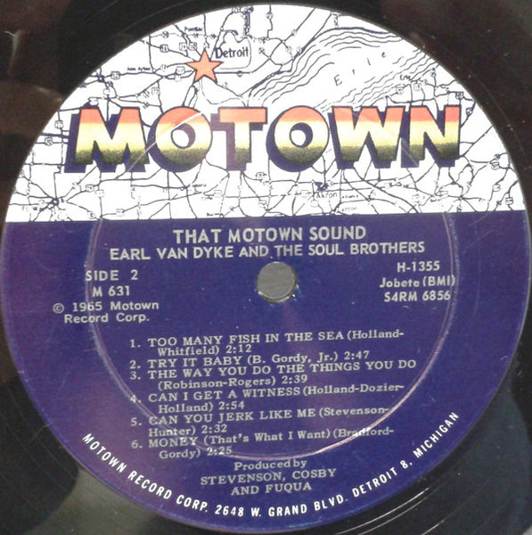 Earl Van Dyke & The Soul Brothers (17) : That Motown Sound (LP, Album, Mono)