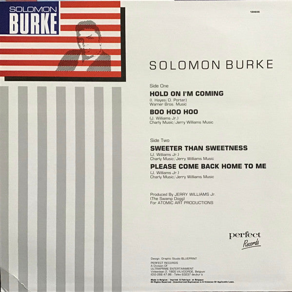 Solomon Burke : Hold On I'm Coming / Boo Hoo Hoo (12", EP)