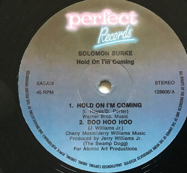 Solomon Burke : Hold On I'm Coming / Boo Hoo Hoo (12", EP)
