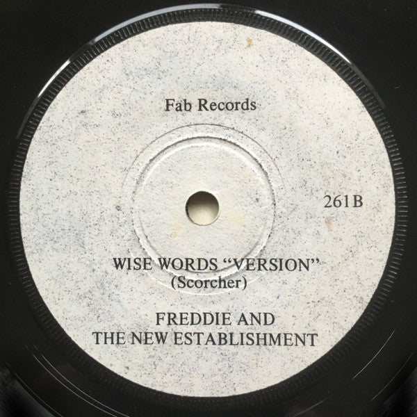 Freddie McGregor / Freddie McGregor and The New Establishment : Wise Words / Wise Words ‘Version’ (7", Sol)