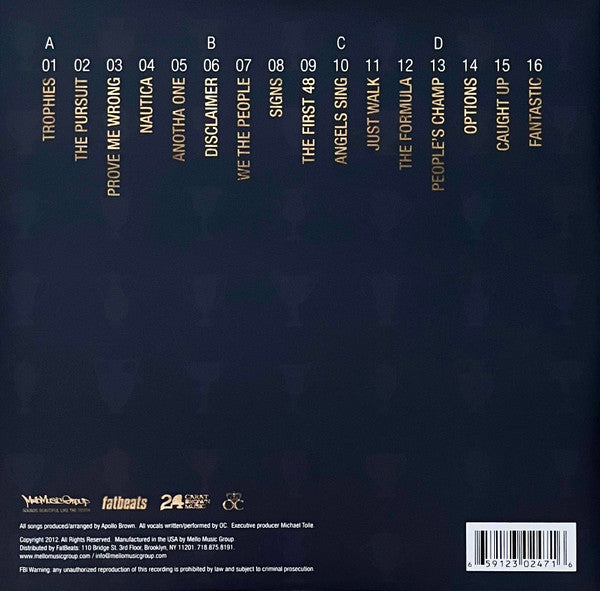 Apollo Brown + OC* : Trophies (2xLP, Album)