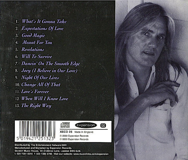 David Lasley : Expectations Of Love (CD, Album)