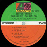 Aretha Franklin : This Girl's In Love With You (LP, Album, PR )