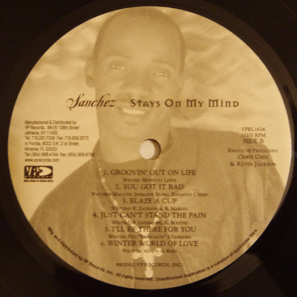 Sanchez : Stays On My Mind (LP, Album)