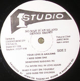 Dennis Brown : No Man Is An Island (LP, Album, RP)