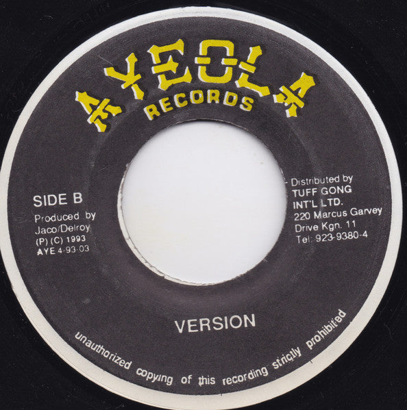 Culture : Too Much Pressure (7")