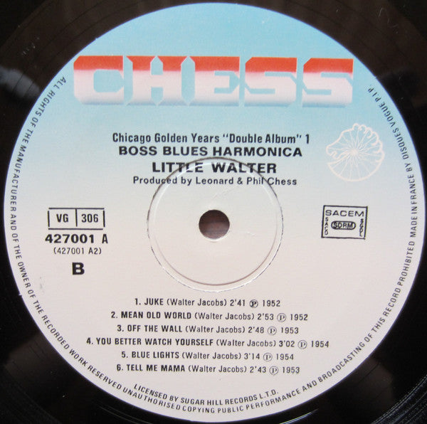 Little Walter : Boss Blues Harmonica (2xLP, Comp, RE, Gat)