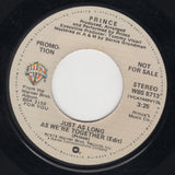 Prince : Just As Long As We're Together (7", Promo, Los)