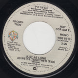 Prince : Just As Long As We're Together (7", Promo, Los)