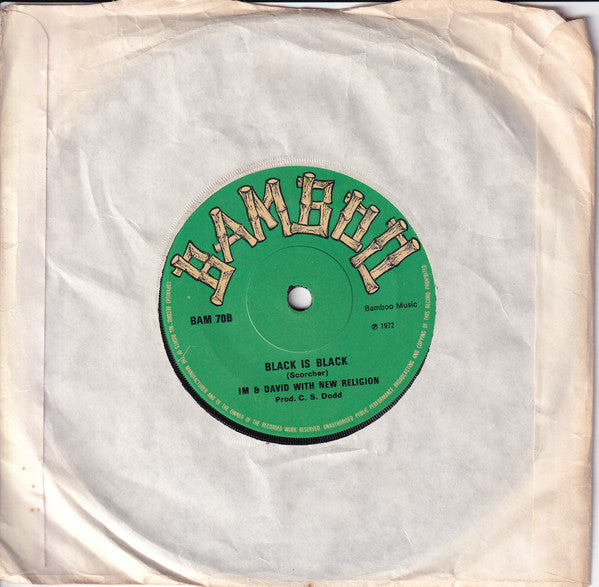 New Religion (2) / Im And David With New Religion (2) : In The Beautiful Caribbean (Fisherman Song) / Black Is Black (7")