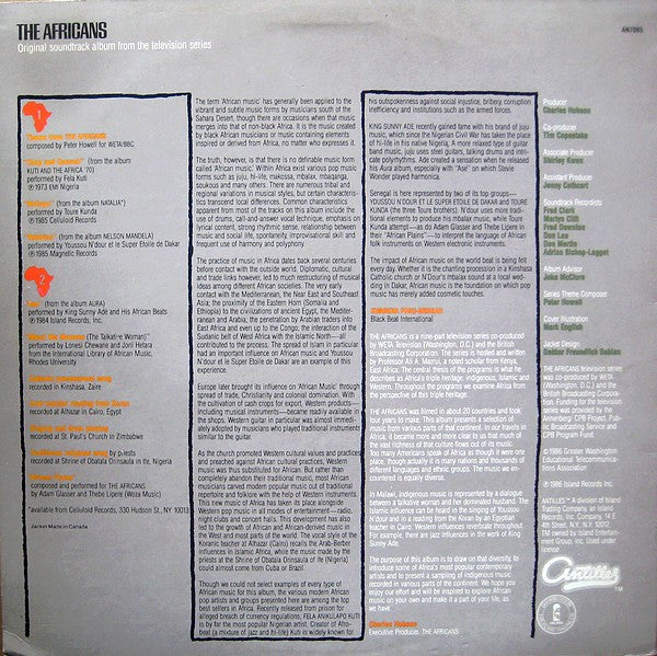 Various : The Africans - Original Soundtrack Album From The Television Series (LP)