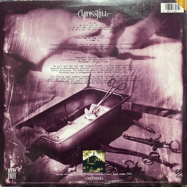 Cypress Hill : We Ain't Goin' Out Like That (12", Single)