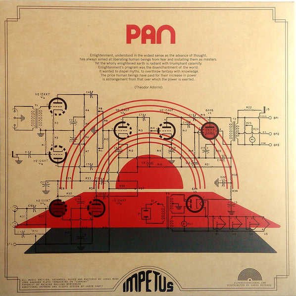 Jonas Munk : Pan (LP, Album, Ltd, Red)