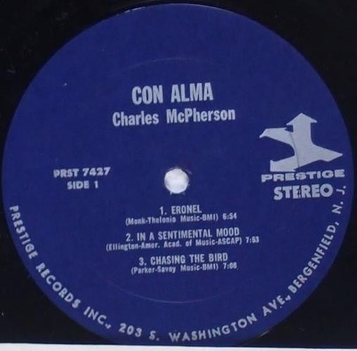Charles McPherson : Con Alma! (LP, Album)