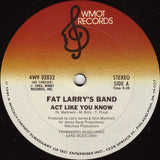Fat Larry's Band : Act Like You Know (12", Ter)