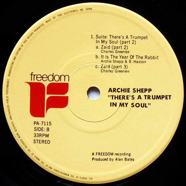 Archie Shepp : There's A Trumpet In My Soul (LP, Album)