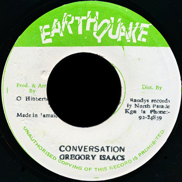 Gregory Isaacs : Conversation (7")