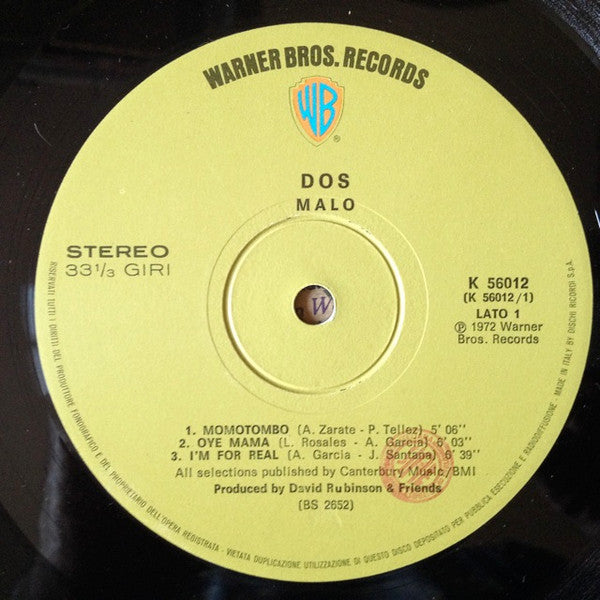 Malo (2) : Dos (LP, Album)