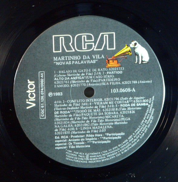 Martinho Da Vila : Novas Palavras (LP, Album)