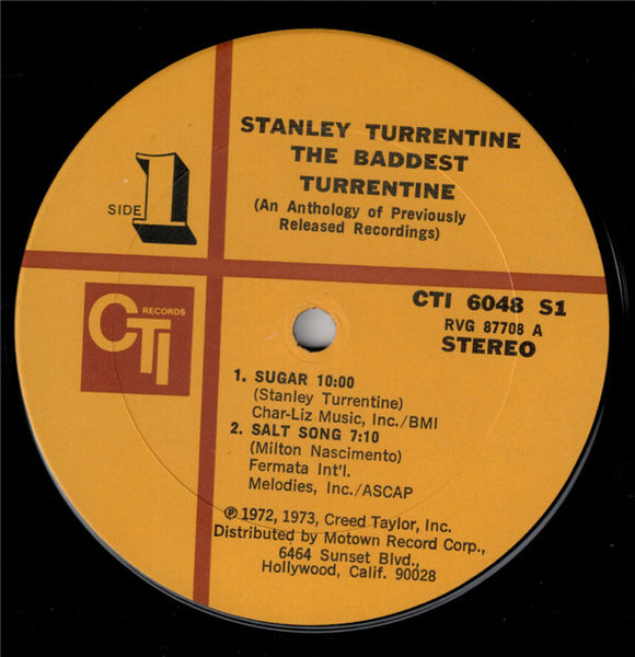 Stanley Turrentine : The Baddest Turrentine (LP, Comp, San)