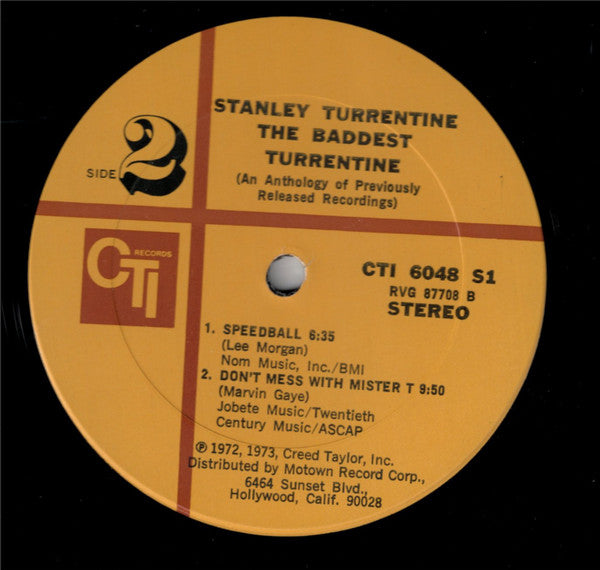 Stanley Turrentine : The Baddest Turrentine (LP, Comp, San)