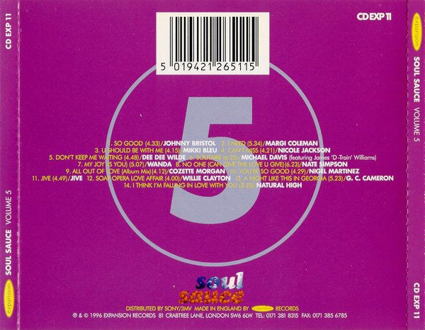 Various : Soul Sauce - Soul Collection Volume Five (CD, Comp)