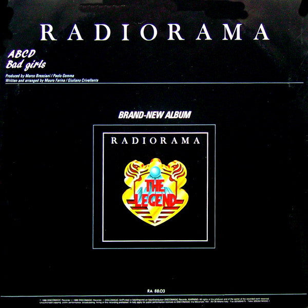 Radiorama : ABCD / Bad Girls (12", Maxi)