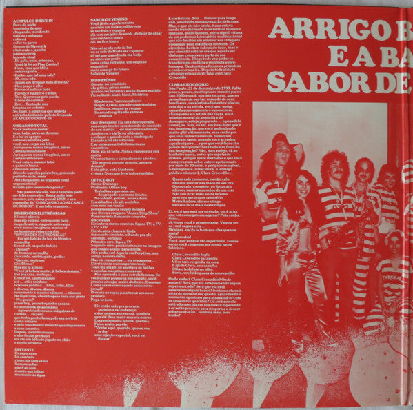 Arrigo Barnabé E A Banda Sabor De Veneno : Clara Crocodilo (LP, Album, Gat)