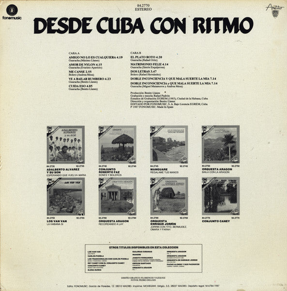 Conjunto Caney : Ve A Bailar Rumbero (LP, Album, RE)