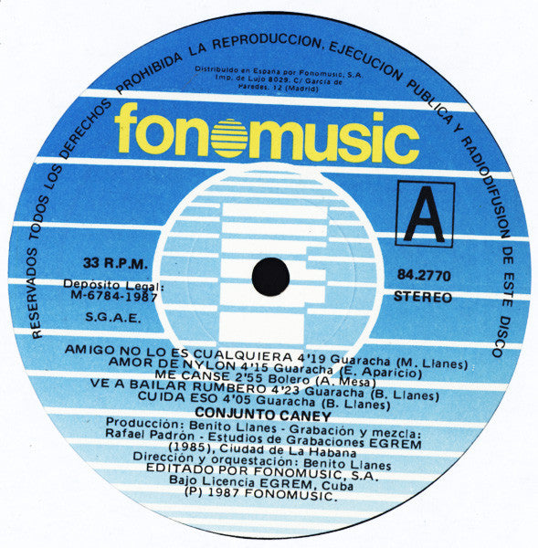 Conjunto Caney : Ve A Bailar Rumbero (LP, Album, RE)