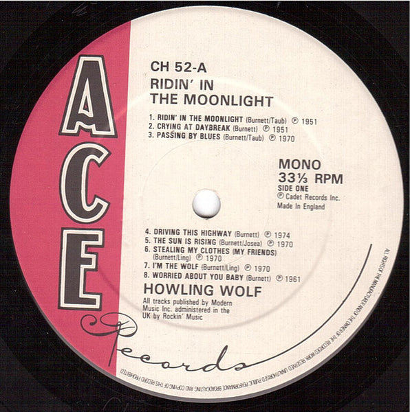 Howling Wolf* : Ridin' In The Moonlight (LP, Comp, Mono)