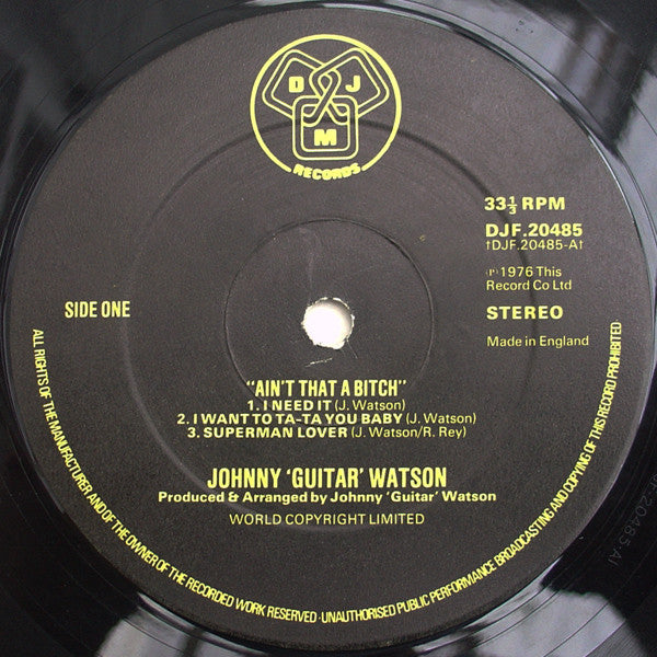 Johnny Guitar Watson : Ain't That A Bitch (LP, Album)