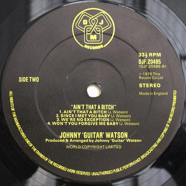 Johnny Guitar Watson : Ain't That A Bitch (LP, Album)