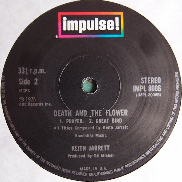 Keith Jarrett : Death And The Flower (LP, Album)
