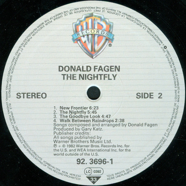 Donald Fagen : The Nightfly (LP, Album)