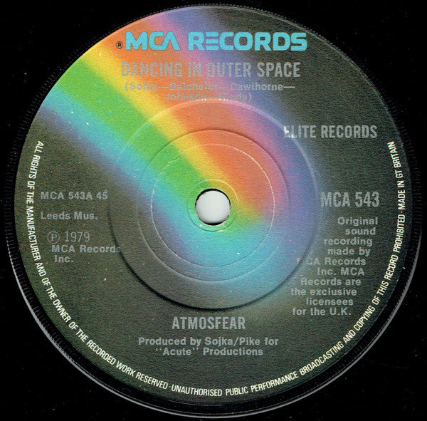 Atmosfear : Dancing In Outer Space (7", Single)