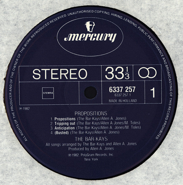 Bar-Kays : Propositions (LP, Album)
