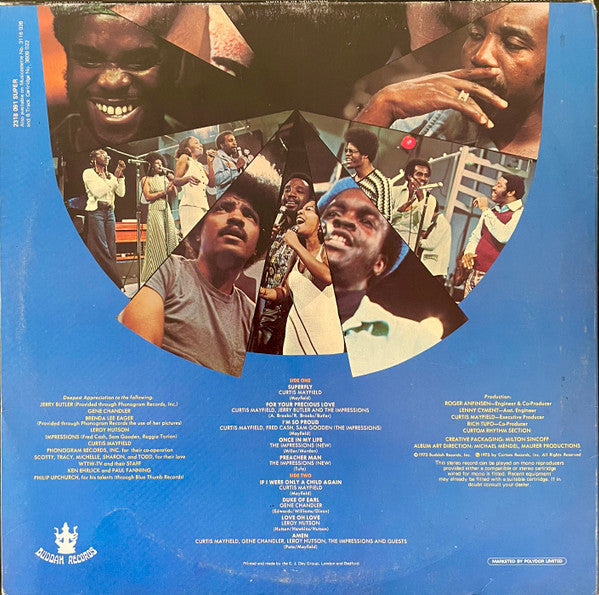 Curtis Mayfield : Curtis In Chicago - Recorded Live (LP, Gat)