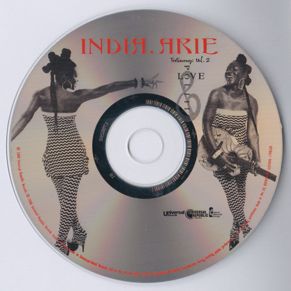 India.Arie : Testimony: Vol. 2, Love & Politics (CD, Album, Sup)