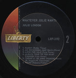 Julie London : Whatever Julie Wants (LP, Album, Mono, Ind)