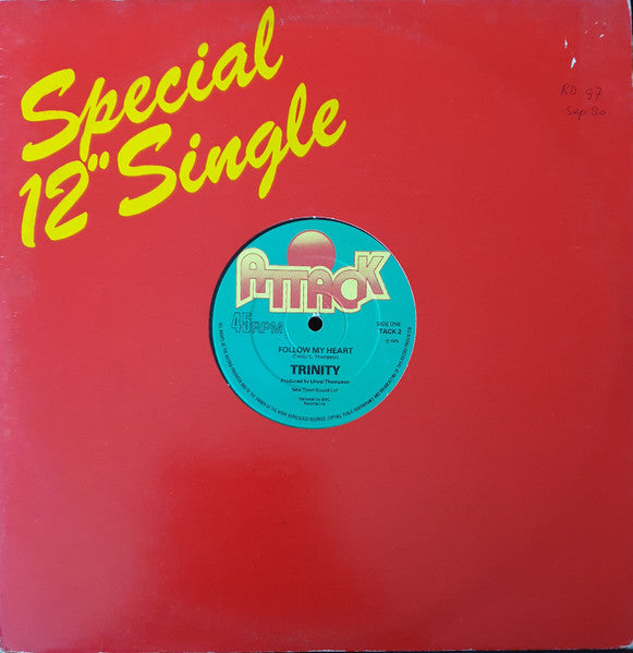 Trinity (4) : Follow My Heart / Pope Paul Dead And Gone (12")