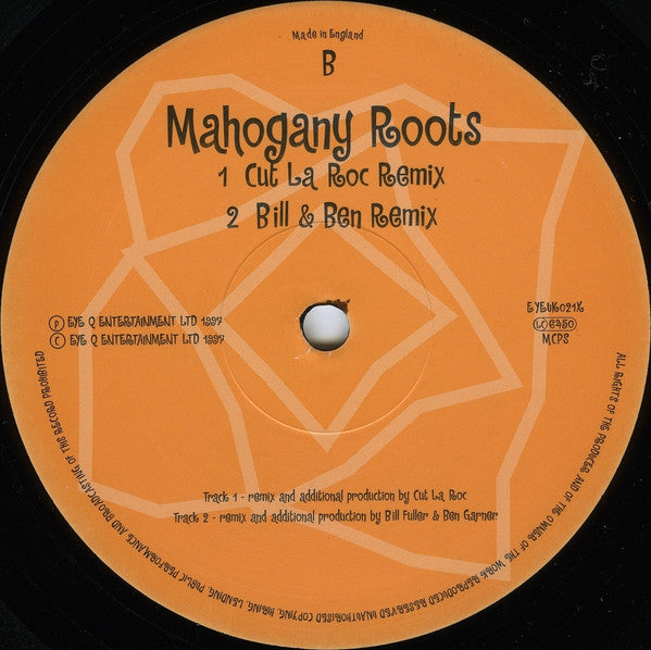 Hardfloor : Mahogany Roots (12", Single, Red)