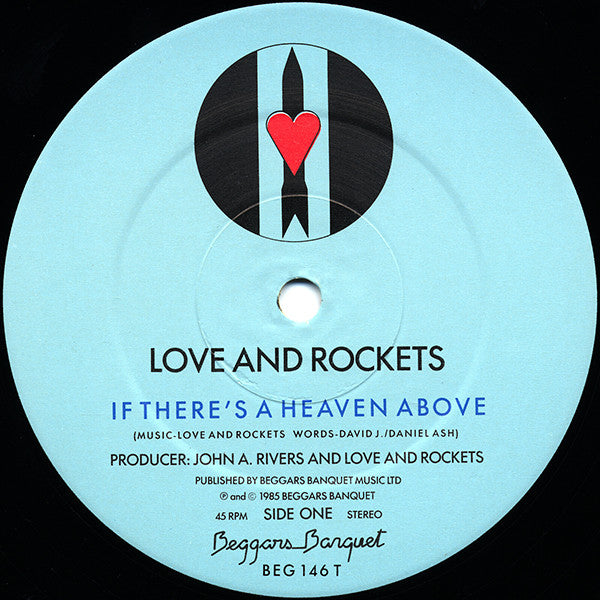 Love And Rockets : If There's A Heaven Above (12", Single)