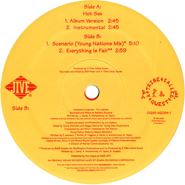 A Tribe Called Quest : Hot Sex (12")