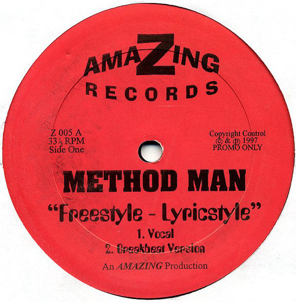 Method Man / Masta Ace : Freestyle - Lyricstyle / Sandman & Dirtman (12", Promo)