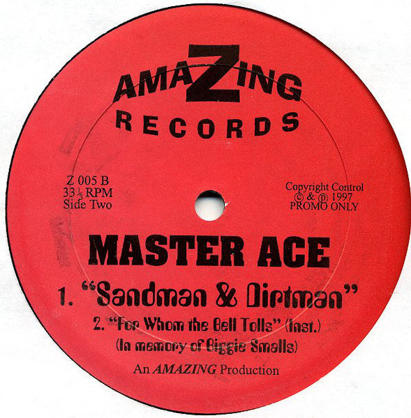 Method Man / Masta Ace : Freestyle - Lyricstyle / Sandman & Dirtman (12", Promo)