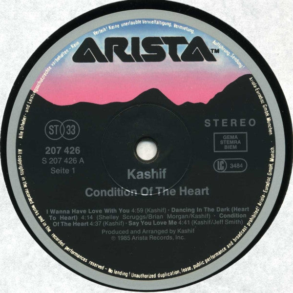 Kashif : Condition Of The Heart (LP, Album)